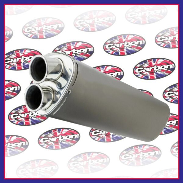 Titanium Tri oval twin outlet